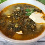 Sorrel soup Russian / Green borscht vegetarian