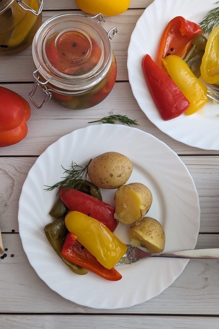 Veganes buntes Mittagessen