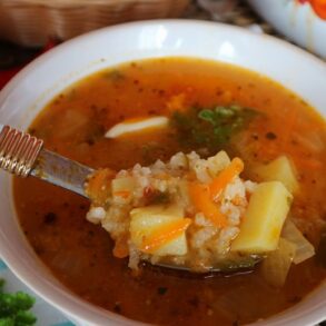Chartscho Suppe auf russische Art vegan