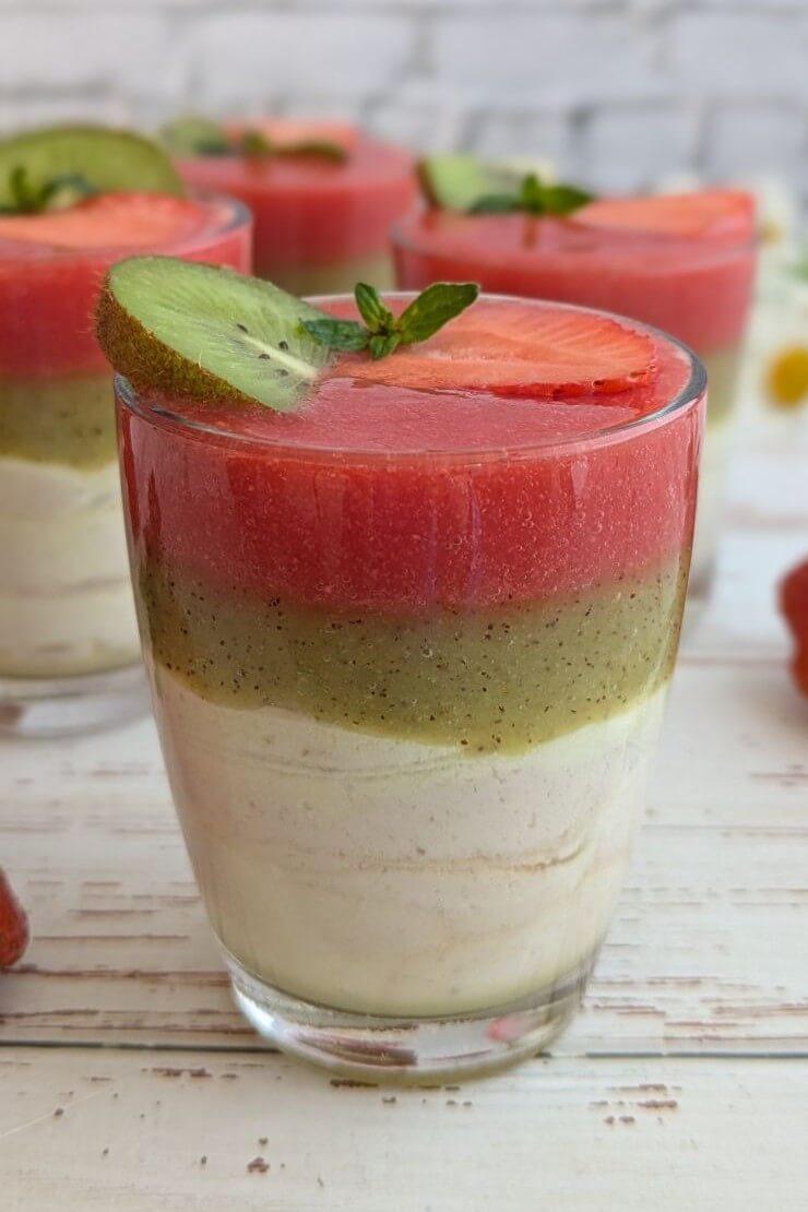 Strawberry kiwi dessert cups recipe