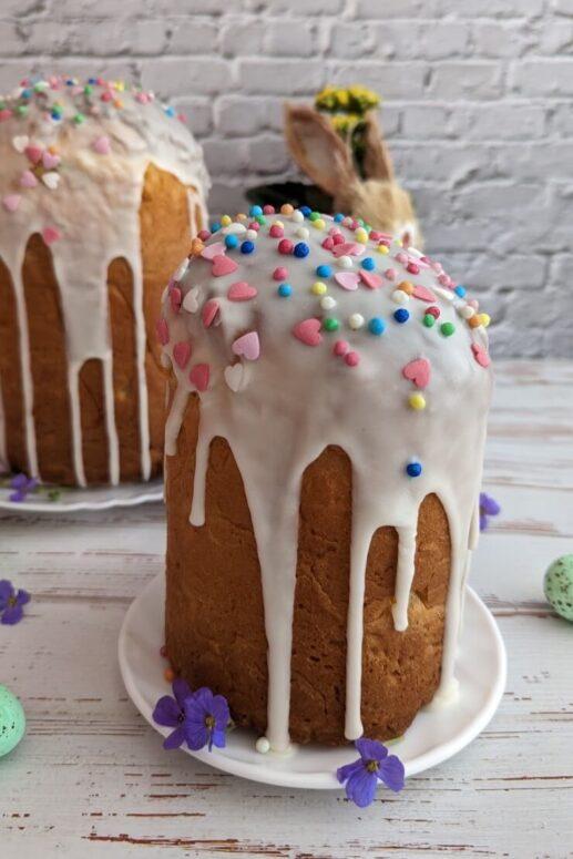 Kulitsch mit Quark – russisches Osterbrot aus Quark-Hefeteig