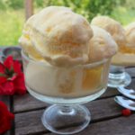 Plombir ice cream (Russian ice cream with vanilla)