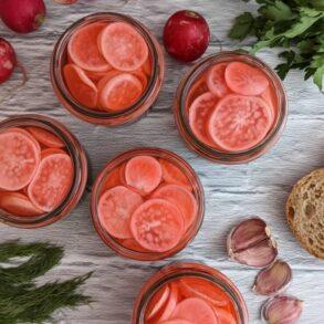 Pickled radishes recipe