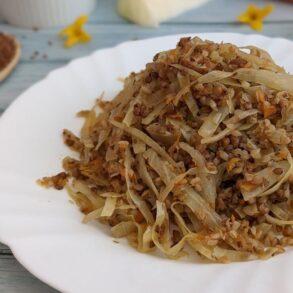 Buckwheat with white cabbage recipe