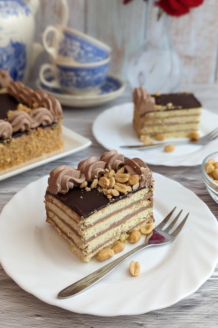 Kuchen mit Mürbeteig und Buttercreme