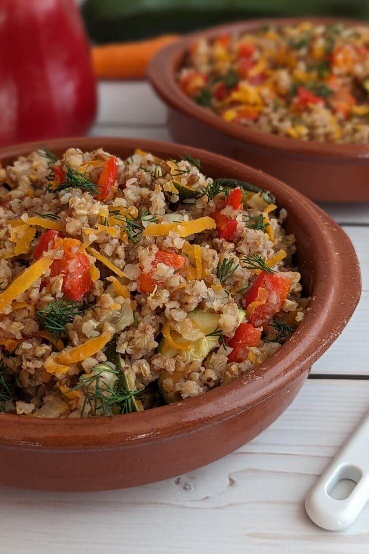 Buckwheat with vegetables recipe