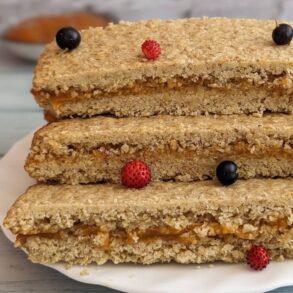 Jam oatmeal bars recipe