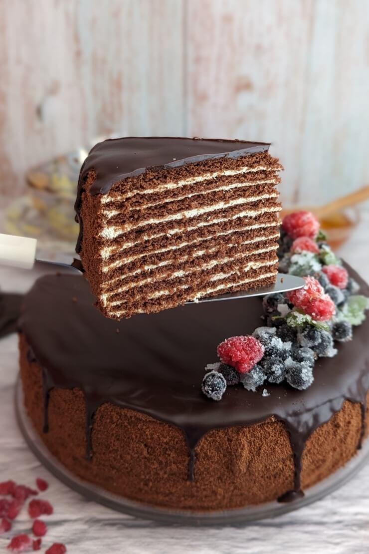 Chocolate Spartak cake recipe