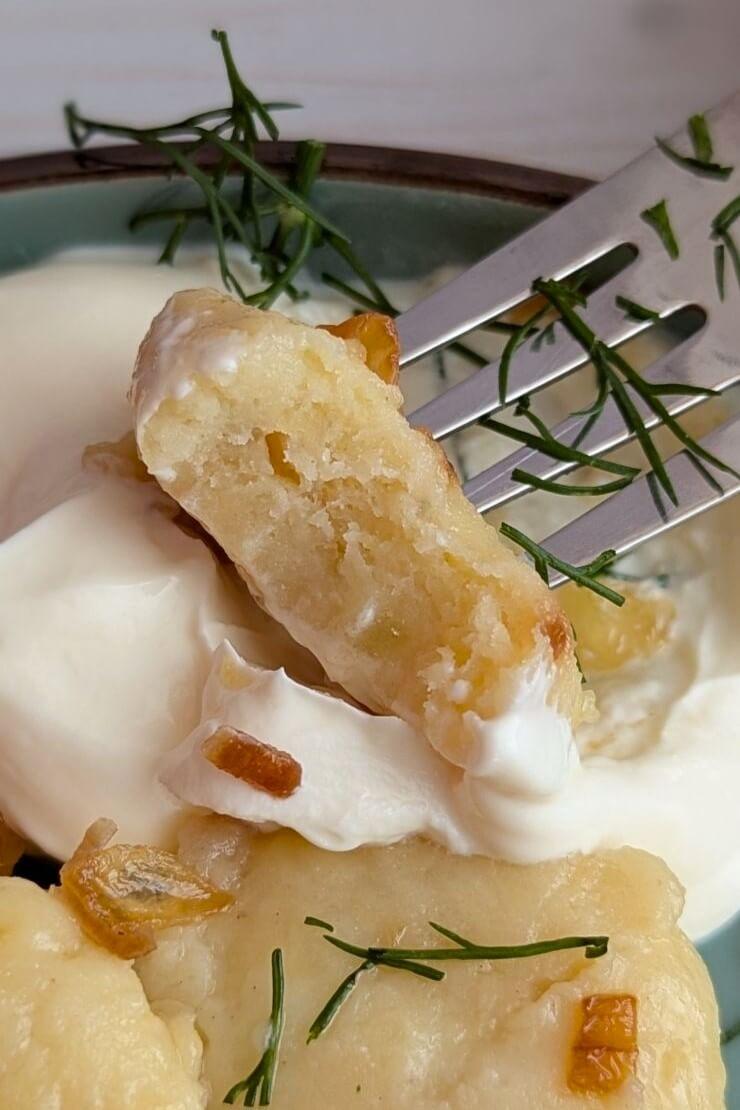 Schnelle Variante der ukrainischen Teigtaschen