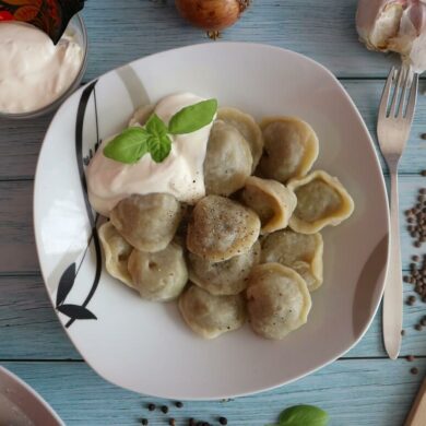 Pelmeni vegetarian – the best vegan recipe for Russian dumplings