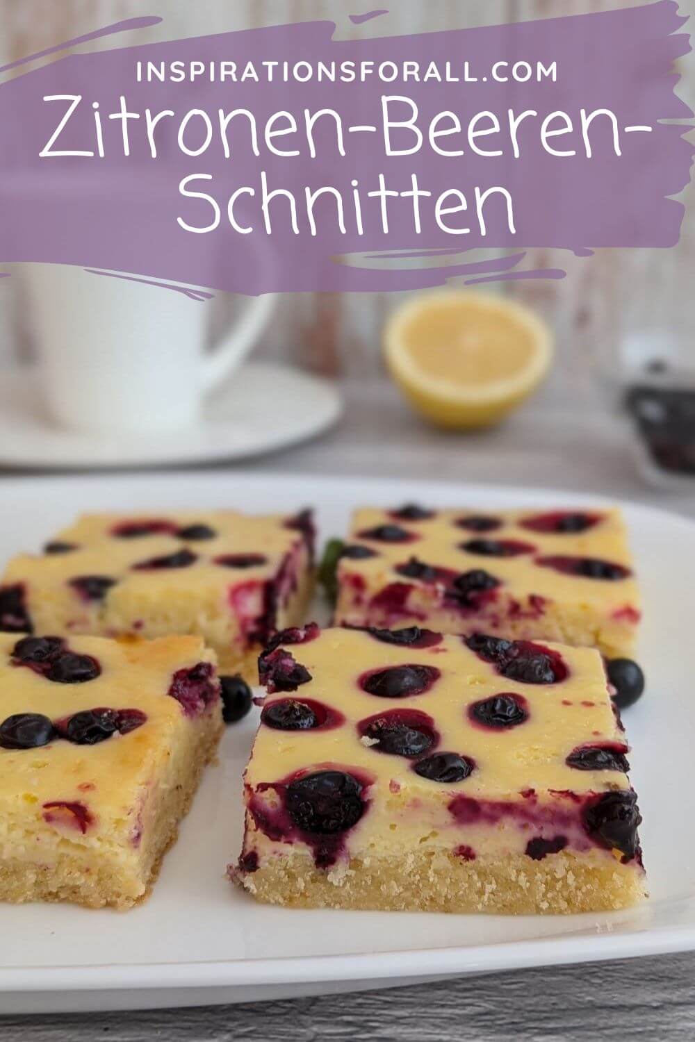 Pin Zitronen-Beeren-Schnitten