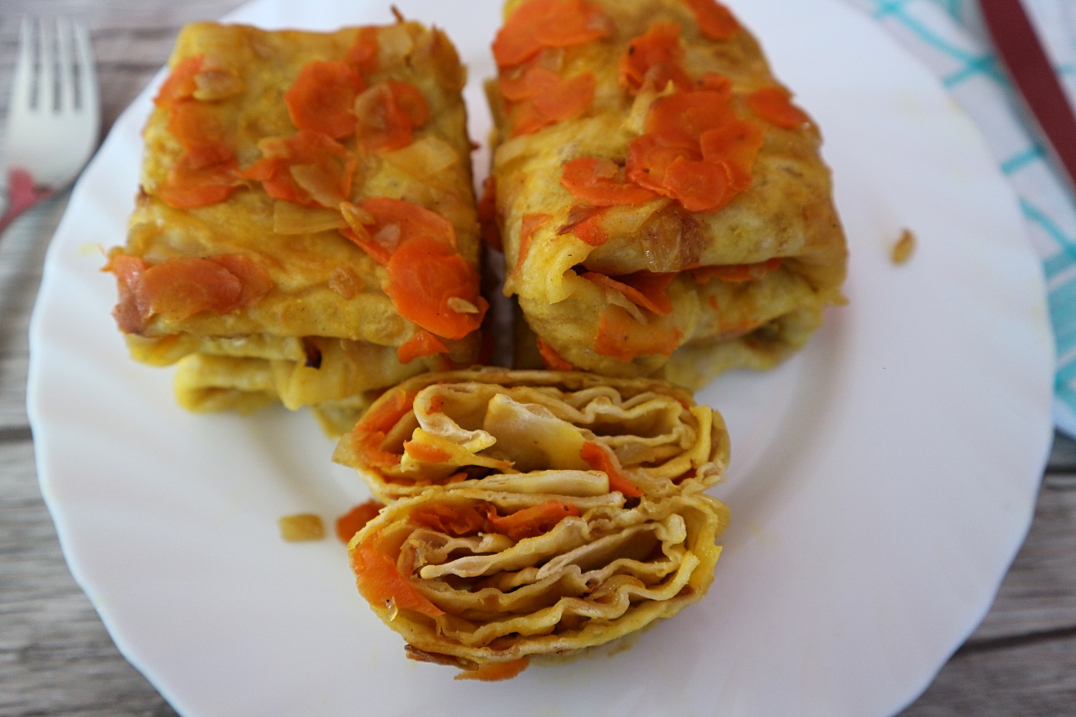 Gefülltes Fladenbrot der usbekischen Küche