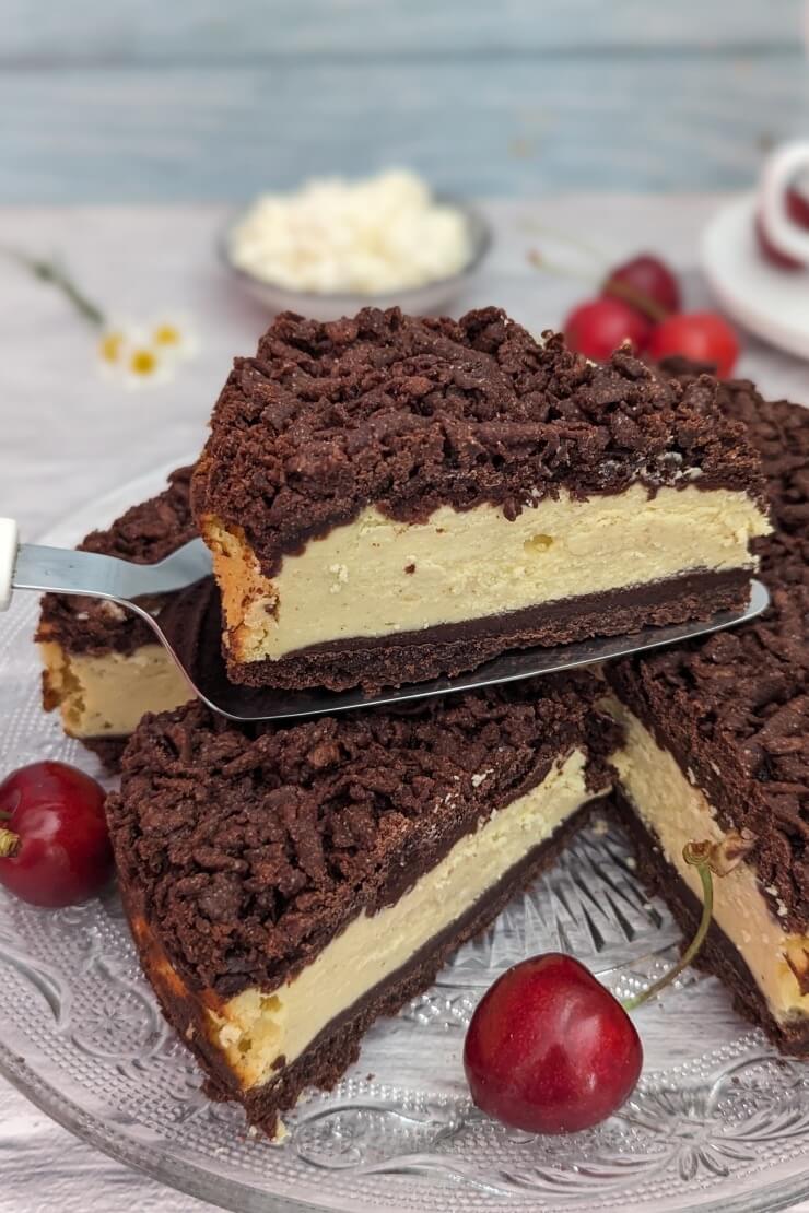 Käsekuchen mit Schokostreuseln Rezept