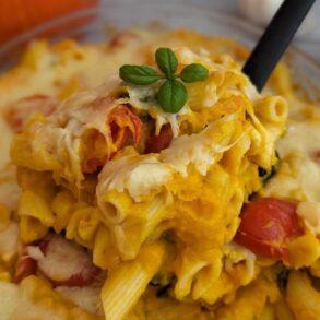 Pumpkin pasta bake recipe