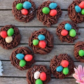 Birds nest cookies