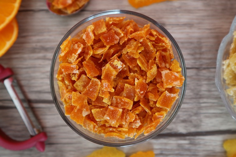 Make candied lemon peel and candied orange peel at home