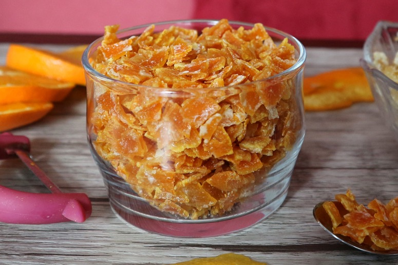Make candied orange peel at home