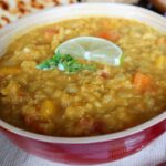 Indian red lentil dal vegan