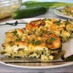 Baked zucchini vegetarian / Courgettes with feta in the oven