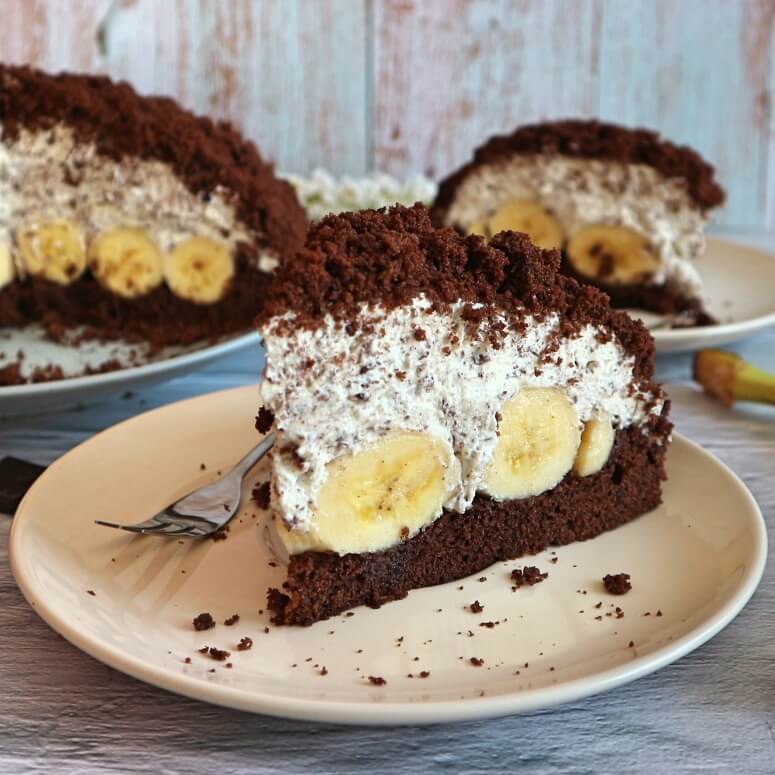 Maulwurfkuchen: das beste Rezept für beliebte Hügeltorte mit Bananen