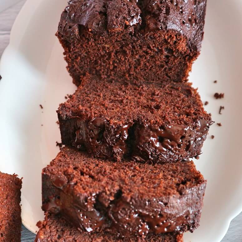 Schoko-Bananen-Kuchen: saftiger Schokokuchen mit Bananen