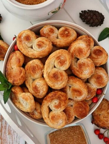 Schweineöhrchen backen – Rezept für französische Palmier Kekse