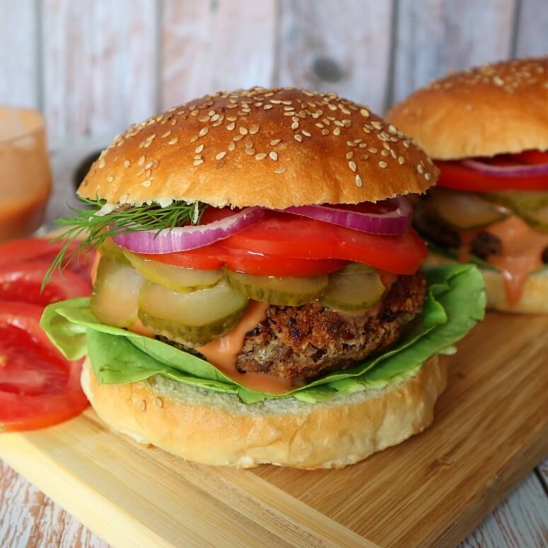 Kidneybohnen-Burger selber machen – veganes Burger Rezept