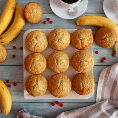 Bananenmuffins – schnelles Rezept für fluffige Muffins mit Bananen