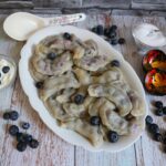 Blueberry vareniki – Russian dumplings filled with fruit