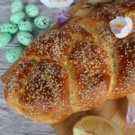Braided Easter bread vegan – easy eggless sweet yeast bread recipe