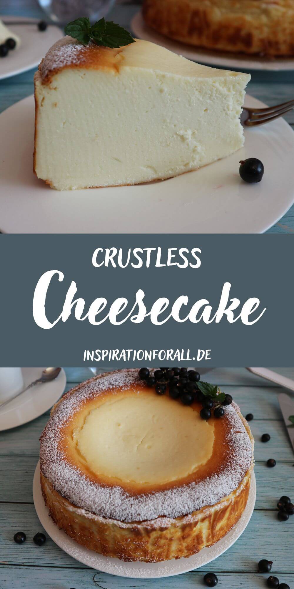 Pin Crustless cheesecake