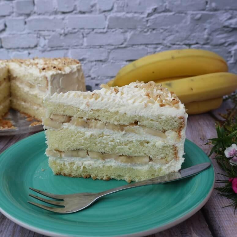 How to make banana cream cheese cake