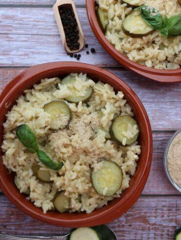 Zucchini risotto recipe