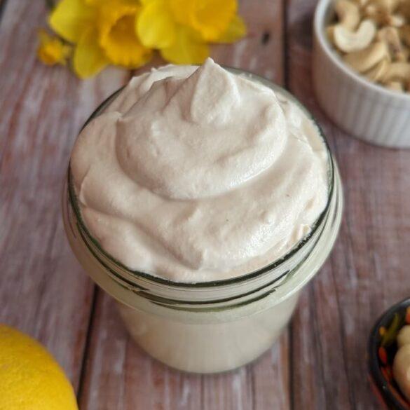 Vegan sour cream how to make creamy cashew sour cream