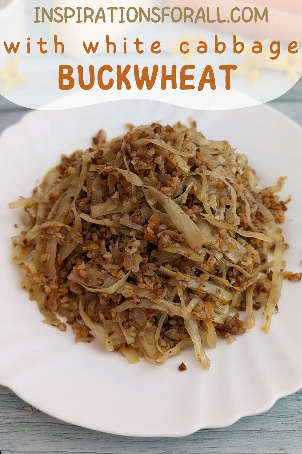 Pin Buckwheat with white cabbage