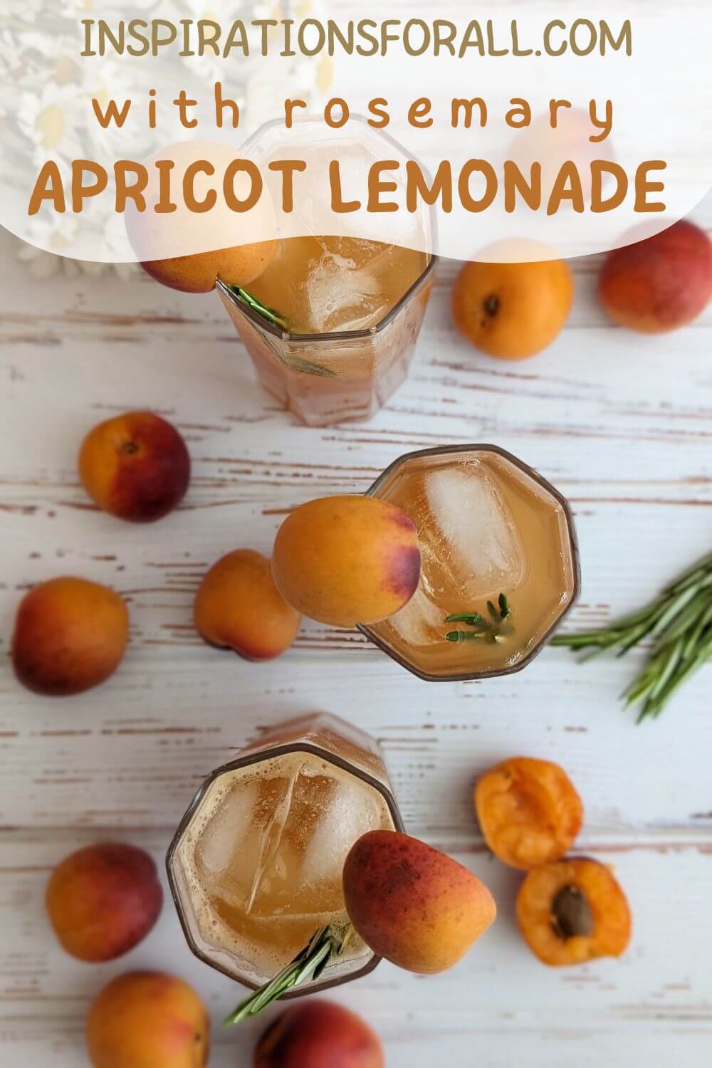 Pin Apricot rosemary lemonade