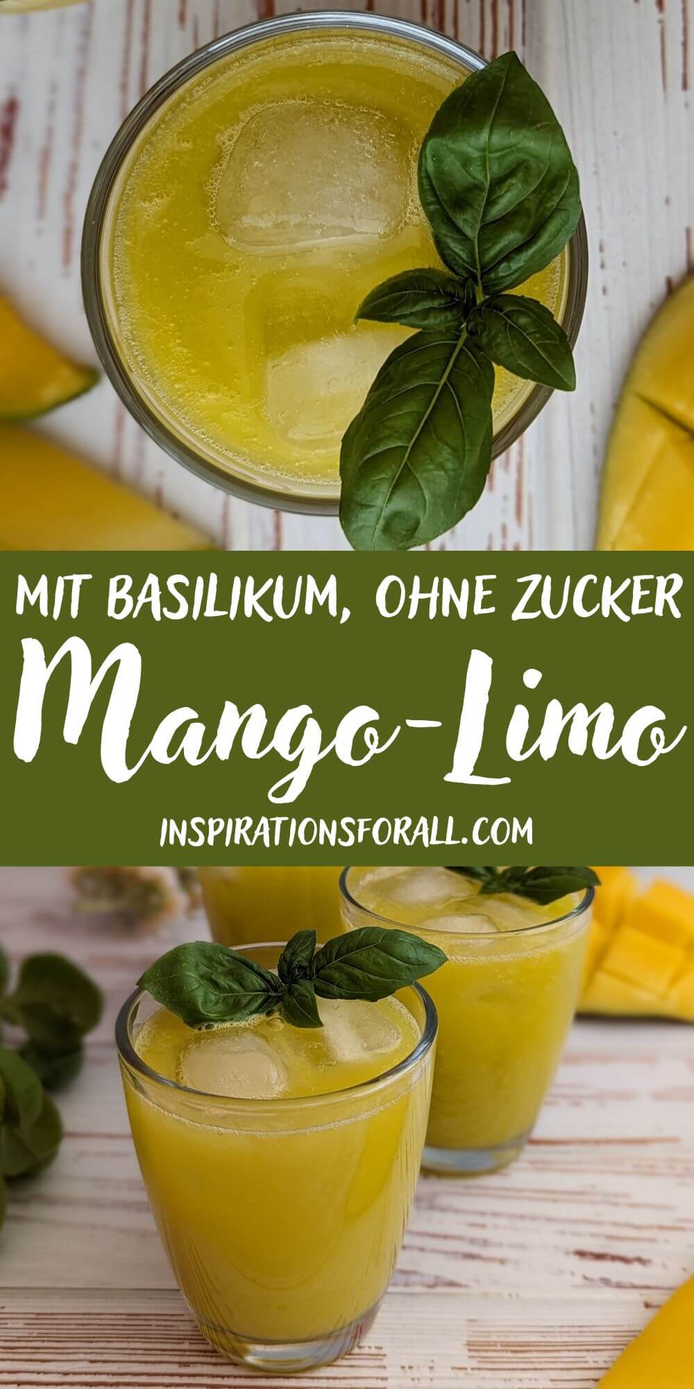 Pin Mango-Limonade mit Basilikum