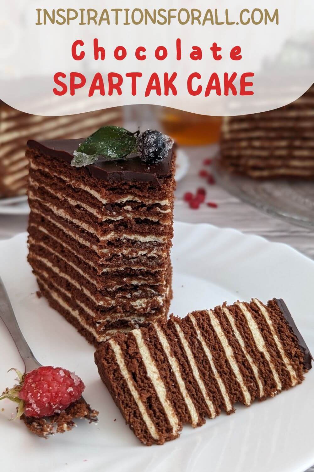 Pin Chocolate Spartak cake