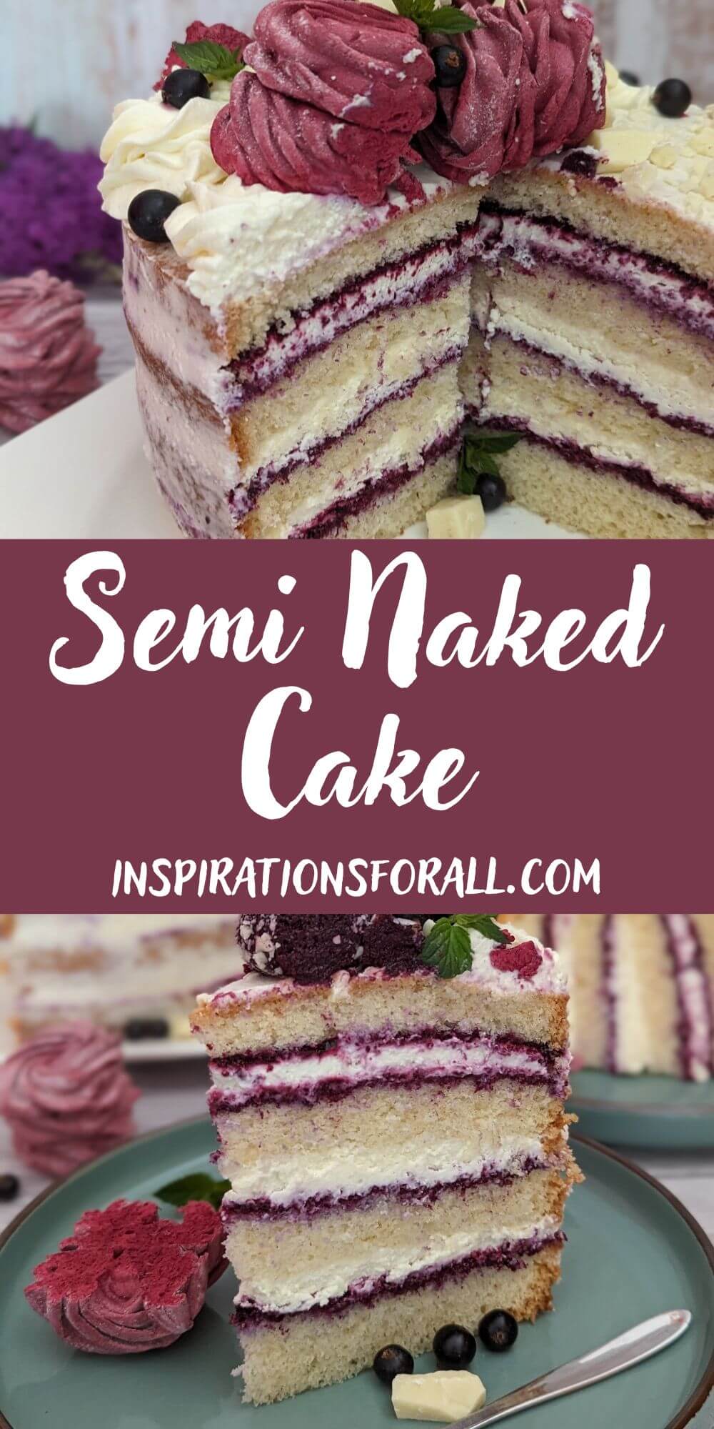Pin Semi Naked Cake