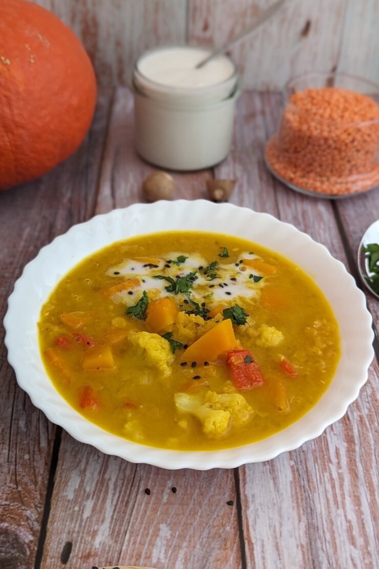 Pumpkin lentil soup recipe