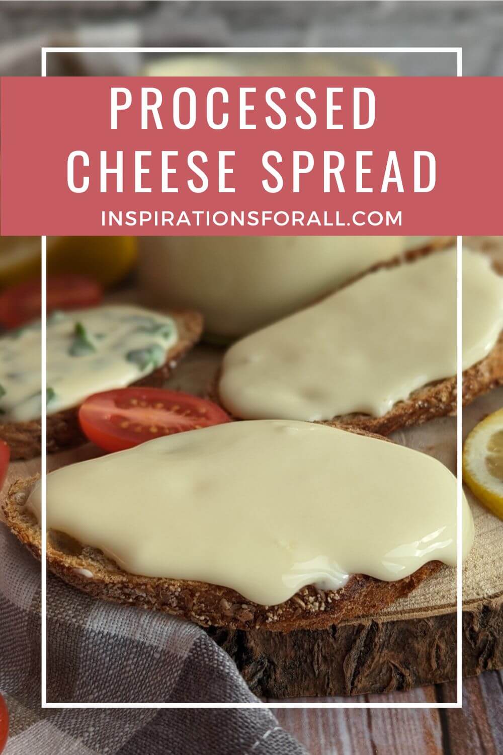 Pin Homemade processed cheese spread