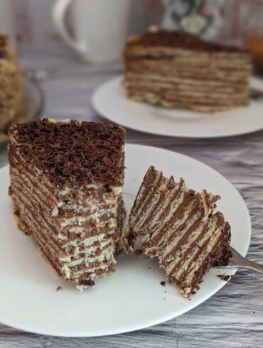 Mürbeteigkuchen mit Schoko-Karamell-Creme