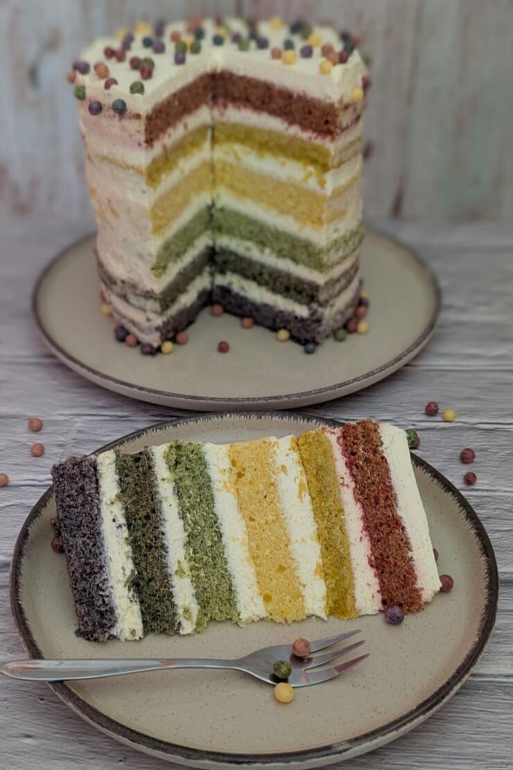 Colorful layer pastry
