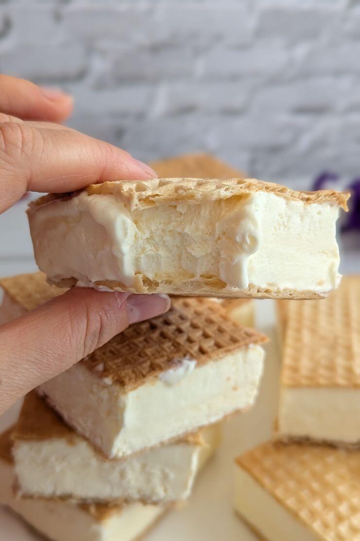 How to make wafer ice cream sandwich